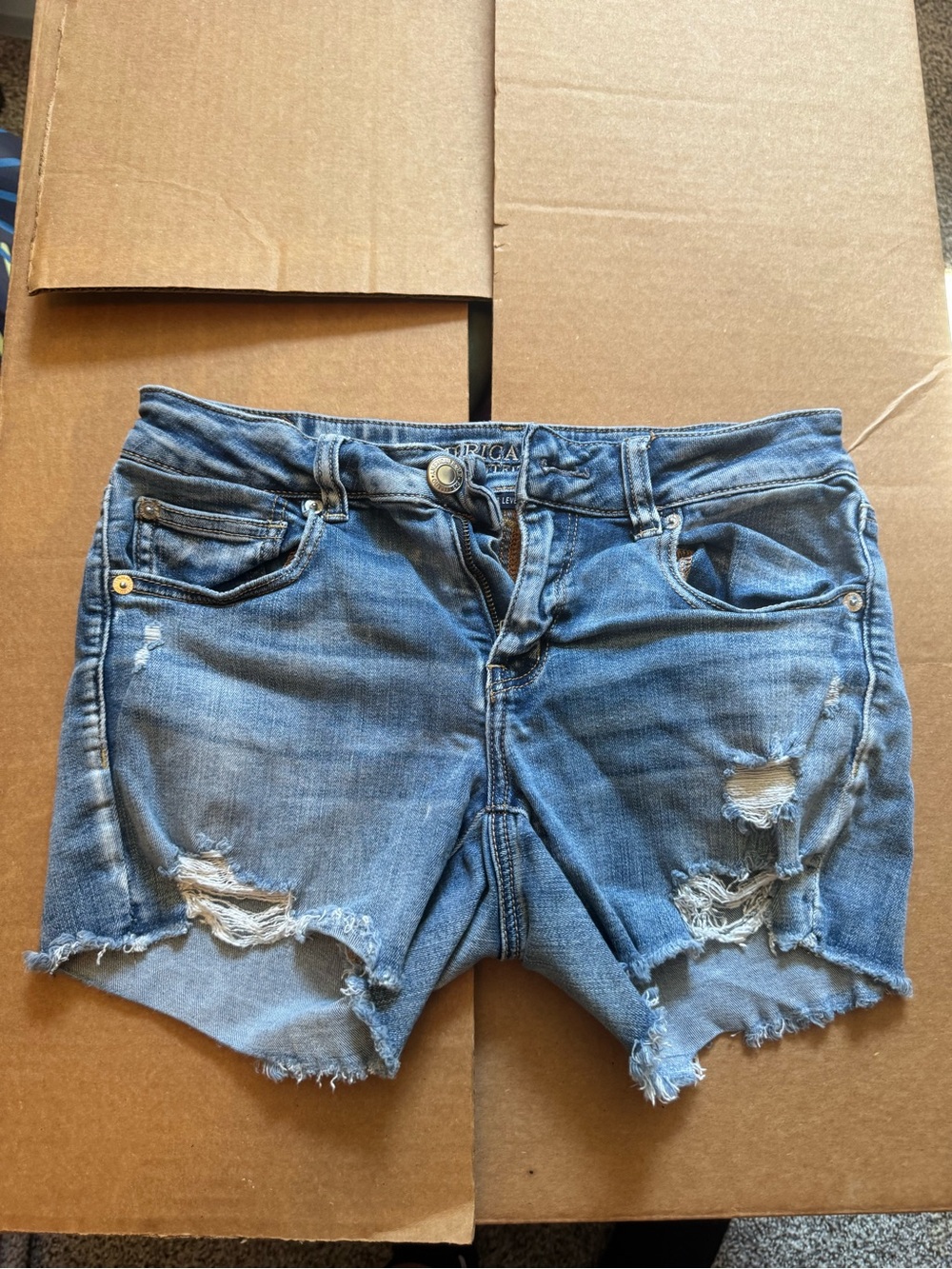 American Eagle Distressed Women's Shorts - Blue